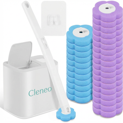 Cleneo Swift (комплект четка със 24 сменяеми гъби и вграден препарат)